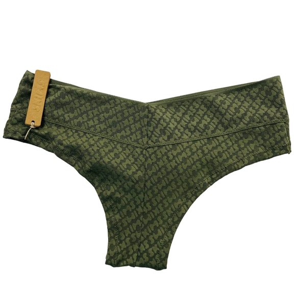 SKIMS Logo Mesh Boy Short Lot of 2 Bone Olive Womens XS - Picture 7 of 12